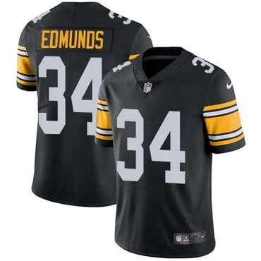 Men Pittsburgh Steelers #34 Terrell Edmunds Nike Black Limited NFL Jersey->pittsburgh steelers->NFL Jersey